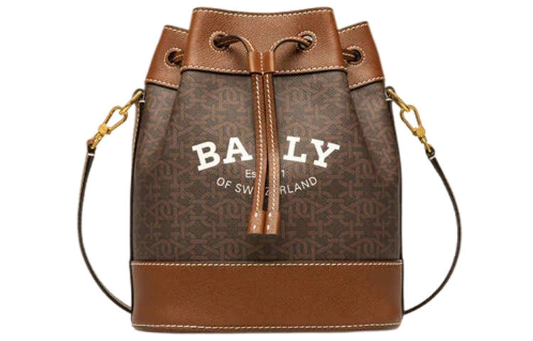 BALLY TPU Bucket Bag, Shoulder Bag, Crossbody Bag Regular Women's Brown