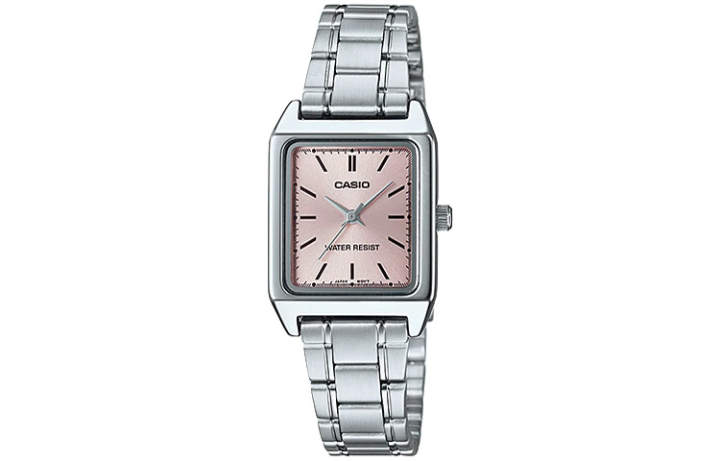 CASIO CASIO STANDARD Exquisite Small Square Quartz Movement Stainless Steel Strap Watch
