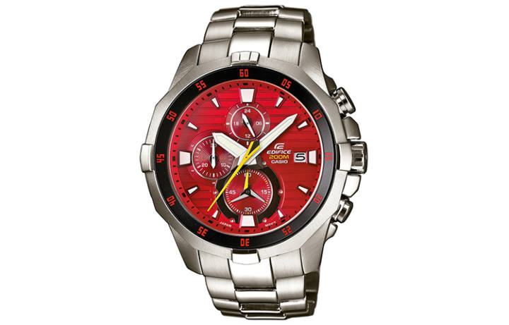 CASIO CASIO Men EDIFICE Red Watch EFM-502D-4AV