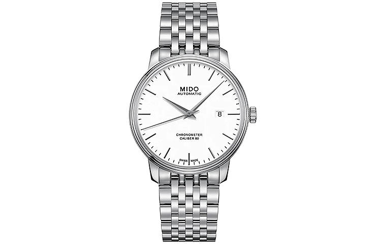 MIDO Baroncelli Mechanical Movement 30m Waterproof Men's Watches Watch 40mm White Dial Stainless Steel Case