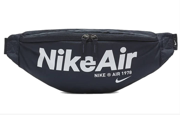 Nike Nike Heritage Polyester Sling Bag, Fanny Pack Regular Unisex Dark Blue Black