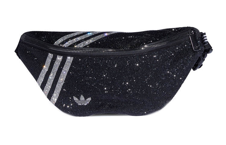 Adidas Originals Polyester Crossbody Bag, Fanny Pack Regular Women's Black