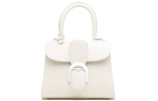 Delvaux Cow Leather Shoulder Bag, Crossbody Bag, Handbag Mini Women's White