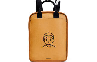 Finerworld Washable Kraft Paper Backpack Unisex Brown