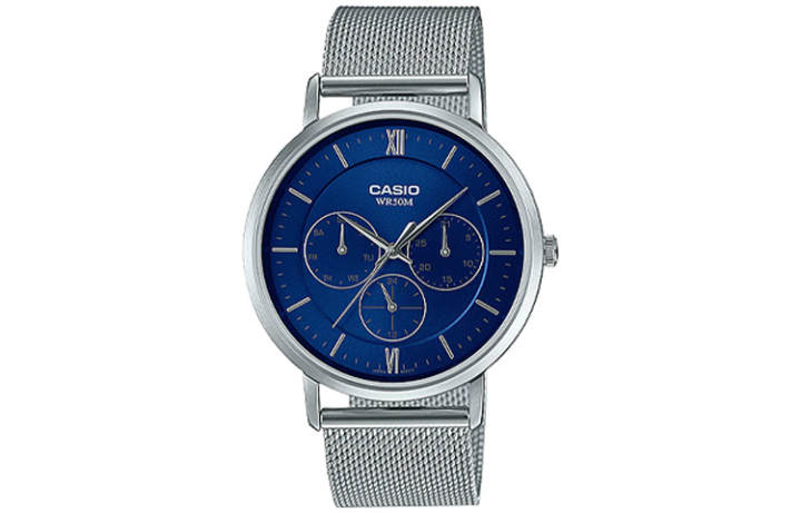 CASIO CASIO STANDARD Quartz Movement Stainless Steel Strap Watch Men's Watches Blue Dial