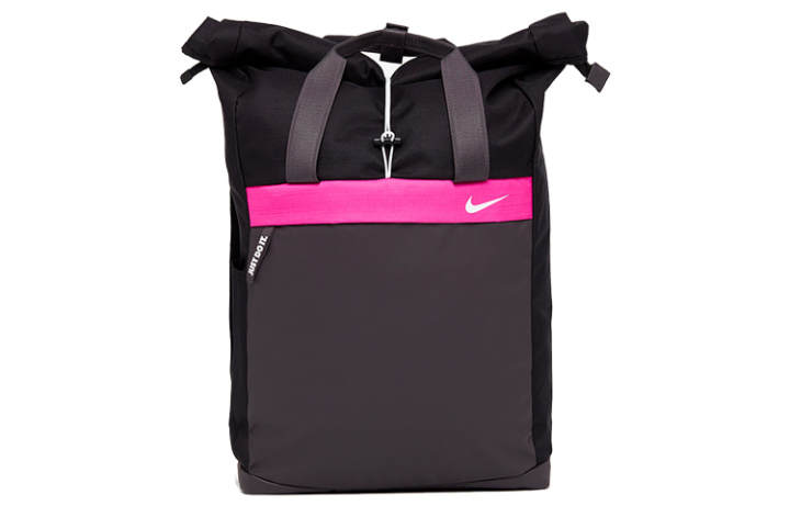 Nike Nike Polyester Backpack Regular Unisex Black Pink Multicolor