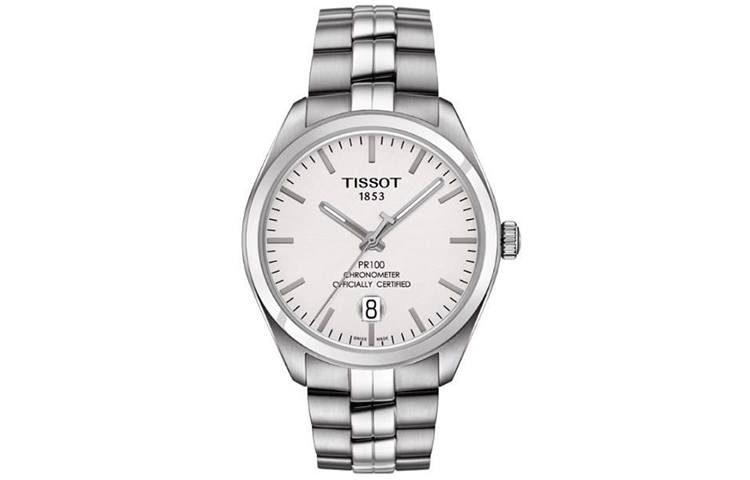 TISSOT PR100 Collection Automatic Mechanical Movement 100m Waterproof Men's Watches Watch White Dial