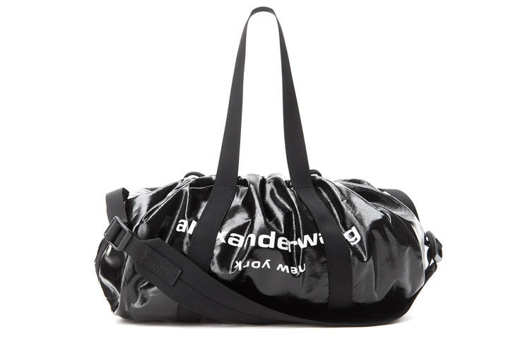 Alexander Wang Primal Bright Lambskin Travel Bag, Handbag, Shoulder Bag, Crossbody Bag Regular Women's Black
