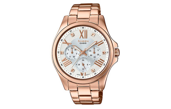 CASIO CASIO Women's SHEEN Gold Watch SHE-3806PG-7A