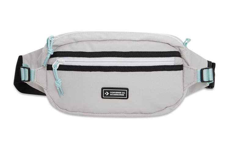 Converse Converse Polyester Shoulder Bag, Crossbody Bag, Fanny Pack Regular Unisex Silver