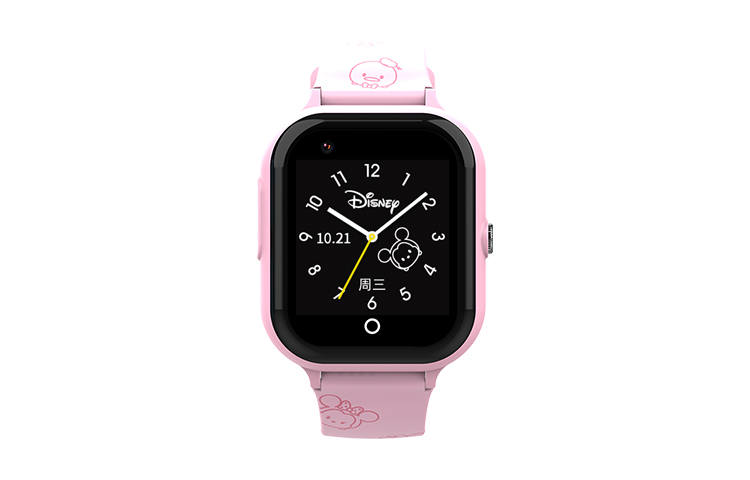 Disney Disney Pine Electronic Movement Rubber Strap Watch Kids' Black Dial