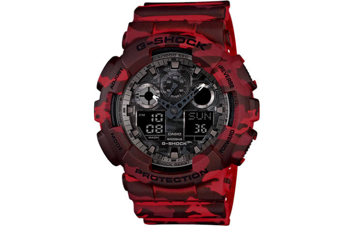 CASIO CASIO Men Liquid Crystal/Analog Dual Display Series Black Watch GA-100CM-4A