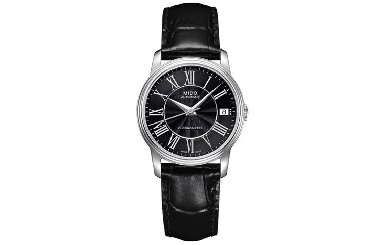 MIDO Baroncelli Collection Automatic Mechanical Movement 50m Waterproof Women's Watch 33mm Black Dial