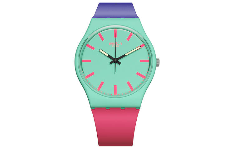 SWATCH Women's 34mm Green Watch GG215