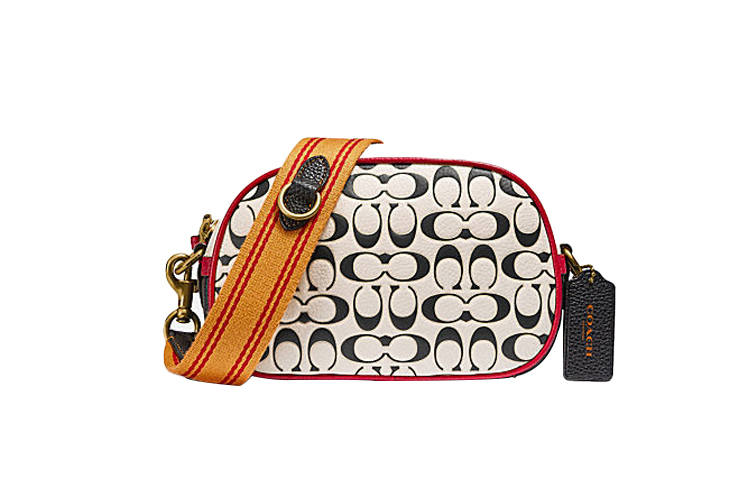 COACH Camera Leather Camera Bag, Crossbody Bag, Shoulder Bag Women's White