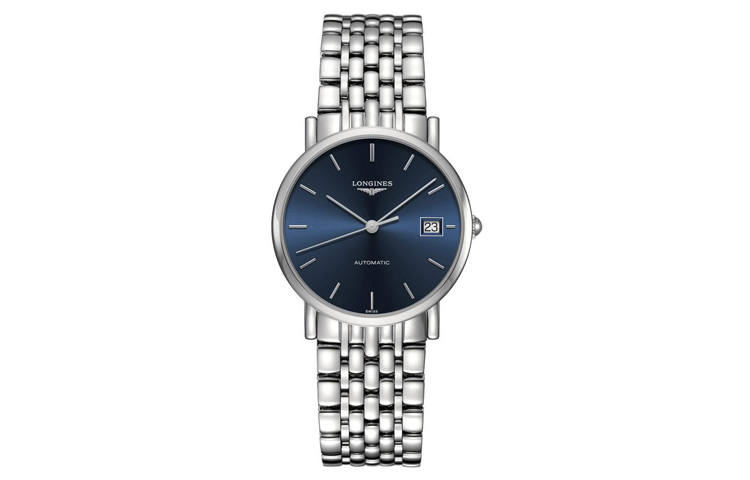 LONGINES Boya Collection Automatic Mechanical Movement Men's Watch 34.5mm Blue Dial Stainless Steel Case