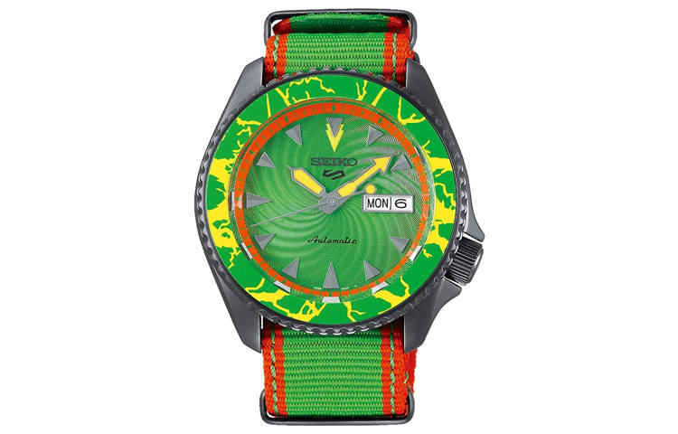 SEIKO Automatic Mechanical Movement Nylon Strap Watch Men's Watches Green Dial SRPF23K1 BLANKA