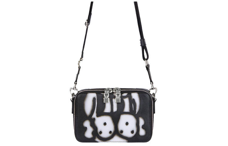 GIVENCHY Chito Collaboration Grain Sheepskin Camera Bag, Shoulder Bag, Crossbody Bag Men's Black