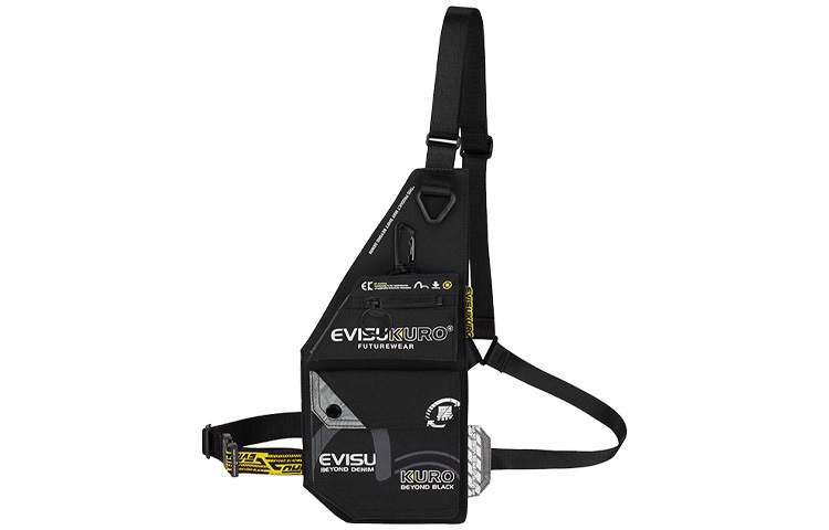 EVISU Fabric Sling Bag Regular Men's Black