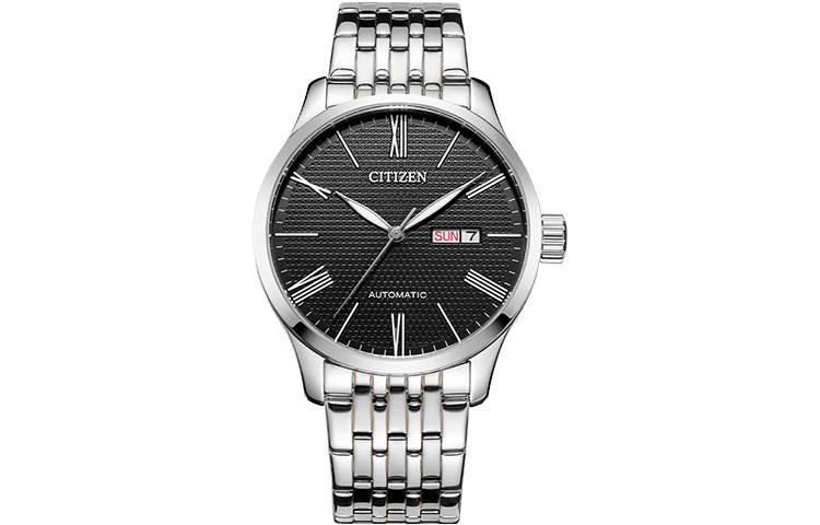 CITIZEN Mechanical Movement Stainless Steel Strap Watch Men's Watches Black Dial