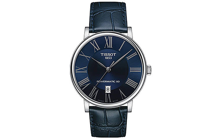TISSOT Kason Zen I Collection Automatic Mechanical Movement 50m Waterproof Men's Watch 40*40mm Blue Dial