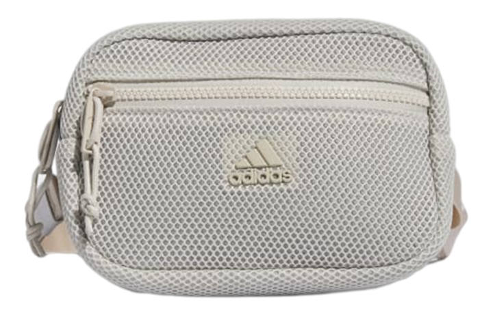 Adidas Adidas Mesh Polyester Waist Bag Chest Bag Unisex Ecru