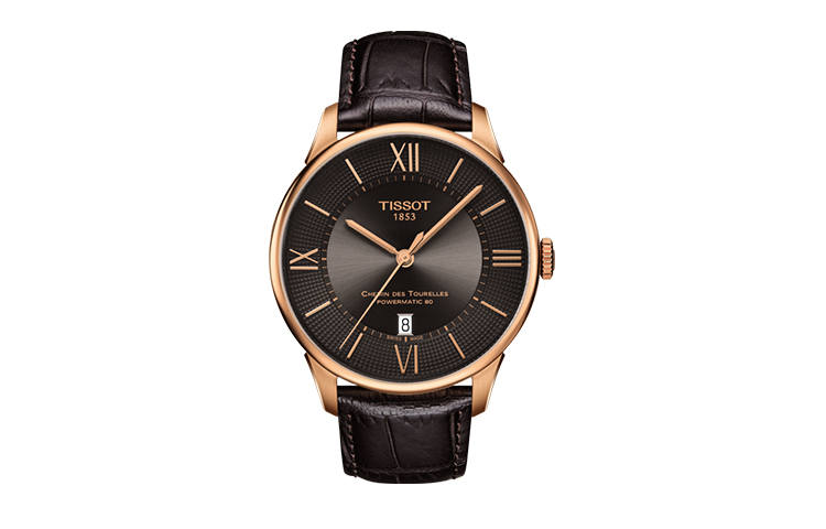 TISSOT Tourelles Collection Automatic Mechanical Movement Men's Watches Watch 42mm Brown Watch Dial