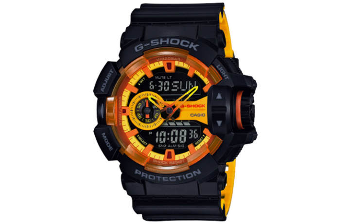 CASIO CASIO Men Liquid Crystal/Analog Dual Display Series Black Watch GA-400BY-1APR