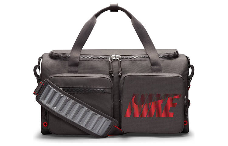Nike Nike Fabric Travel Bag, Gym Bag, Portable Crossbody Bag, Shoulder Bag Regular Unisex Gray