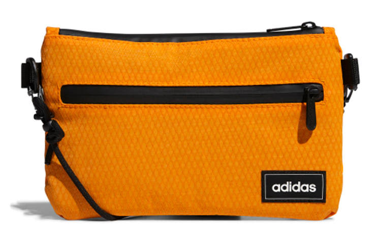 Adidas Adidas Polyester Sports Crossbody Bag, Shoulder Bag Regular Unisex Orange Yellow