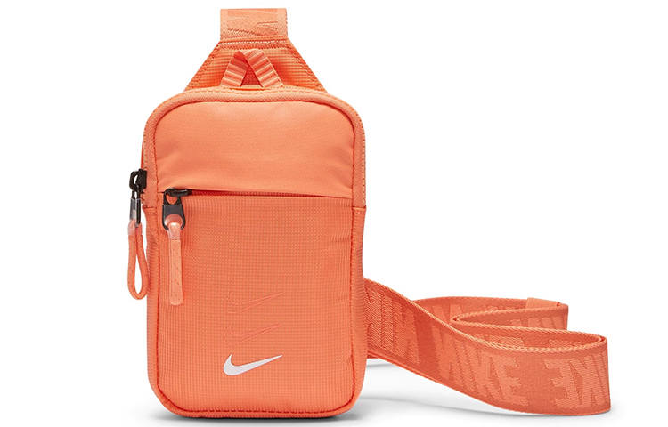 Nike Nike Nylon Fabric Fanny Pack, Crossbody Bag Regular Unisex Orange