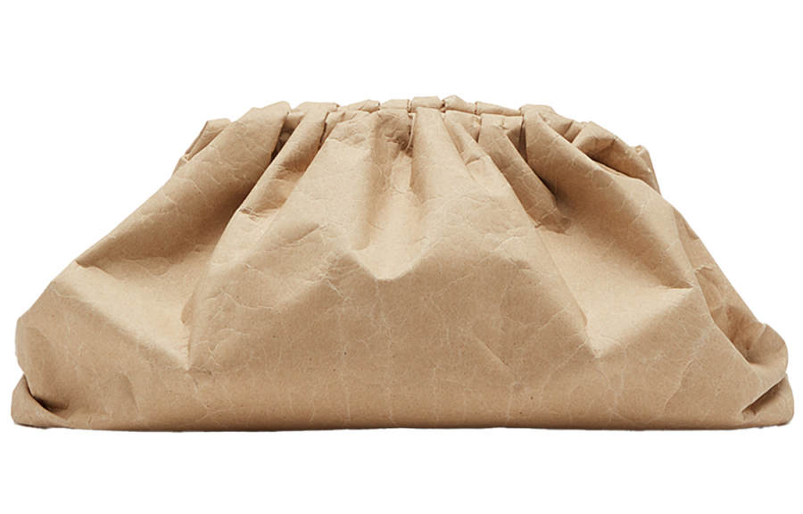 Bottega Veneta Nylon Cloud Bag Clutch Large Women's Khaki