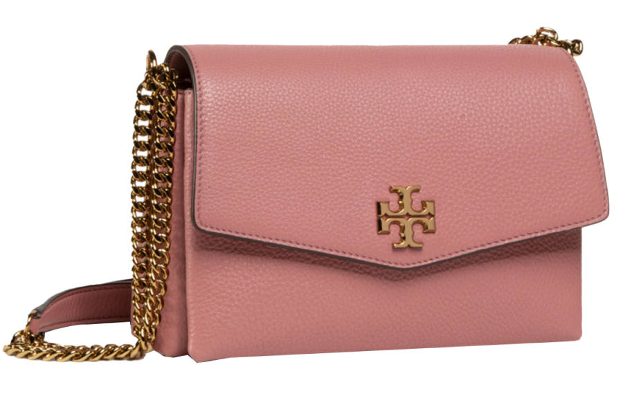 TORY BURCH Genuine Leather Grain Leather Shoulder Bag Women's Pink