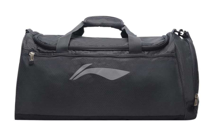 Li-Ning Li Ning Training Series Fabric Handbag, Shoulder Bag, Crossbody Bag, Gym Bag Large Unisex Black