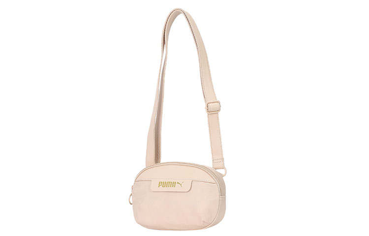PUMA Fabric Shoulder Bag Regular Women's Cream Pink Gold