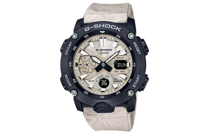CASIO CASIO Men Liquid Crystal/Analog Dual Display Series White Watch
