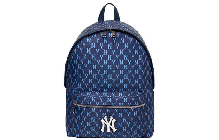 MLB MLB Monogram Collection Polyester Backpack Regular Unisex Dark Blue