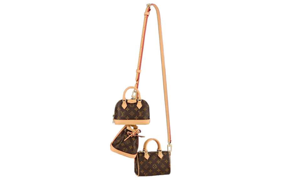 LOUIS VUITTON LOUIS VUITTON Trio Mini Icones Monogram Bag Brown