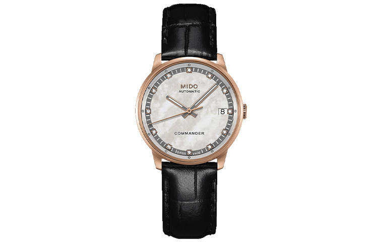 MIDO Commander Automatic Mechanical Movement Women's Watch 33mm Mother of Pearl Color Watch Dial