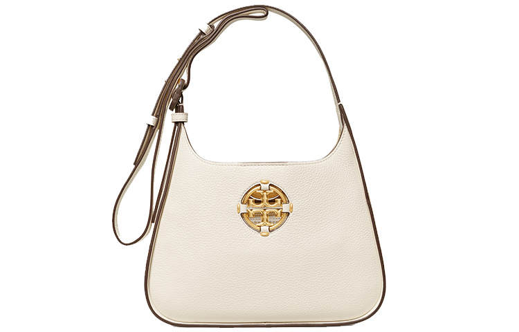 TORY BURCH Miller Leather With Suede Shoulder Bag, Handbag, Shoulder Bag, Crossbody Bag Small Women's