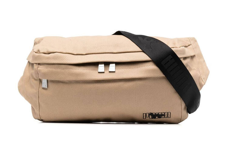 PUMA Maison Kitsune Collaboration Basic Cotton Sling Bag, Crossbody Bag, Fanny Pack Regular Unisex Khaki