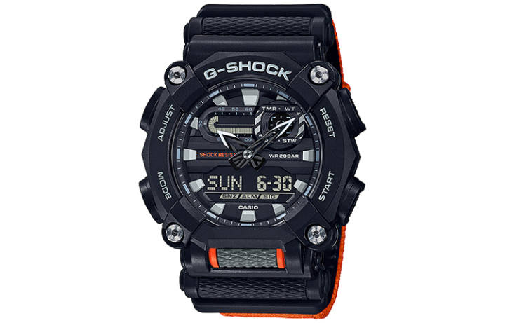 CASIO CASIO Men Liquid Crystal/Analog Dual Display Series Black Watch GA-900C-1A4