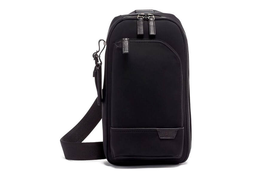 TUMI TUMI Nylon Fabric One Shoulder Sling Bag Men's Black
