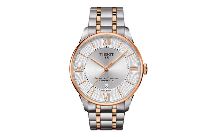 TISSOT Tourelles Collection Automatic Mechanical Movement 30m Waterproof Men's Watches Watch Silver Dial