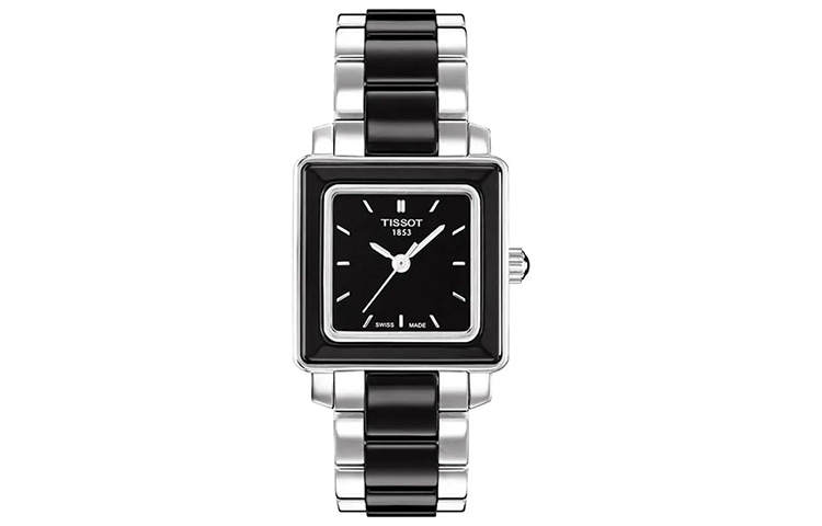 TISSOT T LADY T LADY Quartz Movement Women's Watch 26mm 26*26mm Black Dial Stainless Steel Case