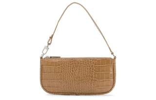 By Far Rachel Sheepskin Shoulder Bag, Handbag, Shoulder Bag Women's Brown Yellow