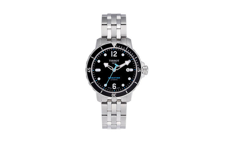 TISSOT Starfish Collection Automatic Mechanical Movement 300m Waterproof Men's Watches Watch 42mm Black Dial