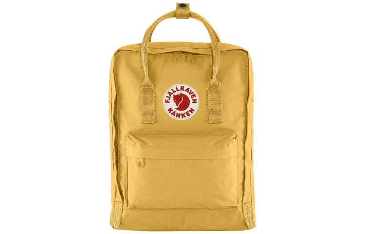 Fjallraven 16L Brand Logo Backpacks Polyester Yellow Unisex