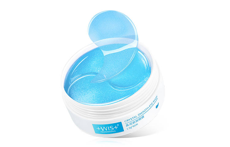 WIS Crystal Hydrating Eye Mask Stickers Wrinkle Reducing Tightening Hydrating 60 Pcs/Box, Skincare Cosmetics