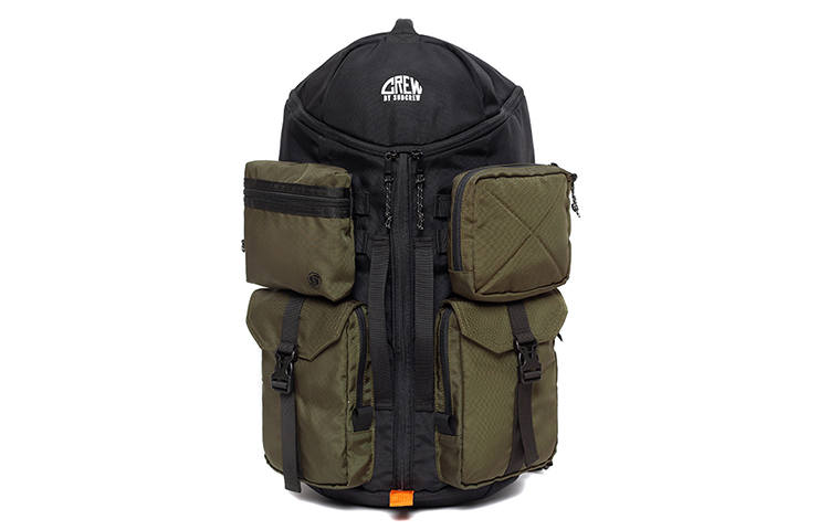 Subcrew Military Urban Techwear Collection Athleisure Polyester Backpack Travel Bag Regular Men's Military Black